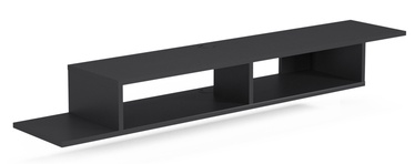 TV-laud Kalune Design Numudio, must, 141 cm x 30 cm x 18 cm
