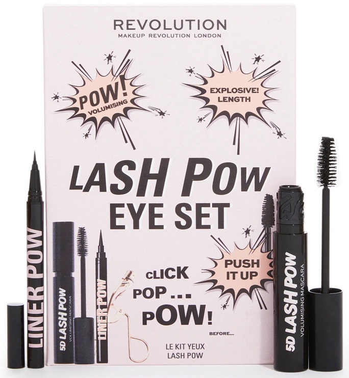 Kosmeetikakomplekt naistele Makeup Revolution London Lash Pow Eye Set, 12.2 ml