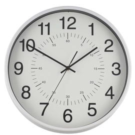 Часы 4Living Manhattan, белый, пластик/стекло/металл, 38 см x 38 см, 38 см