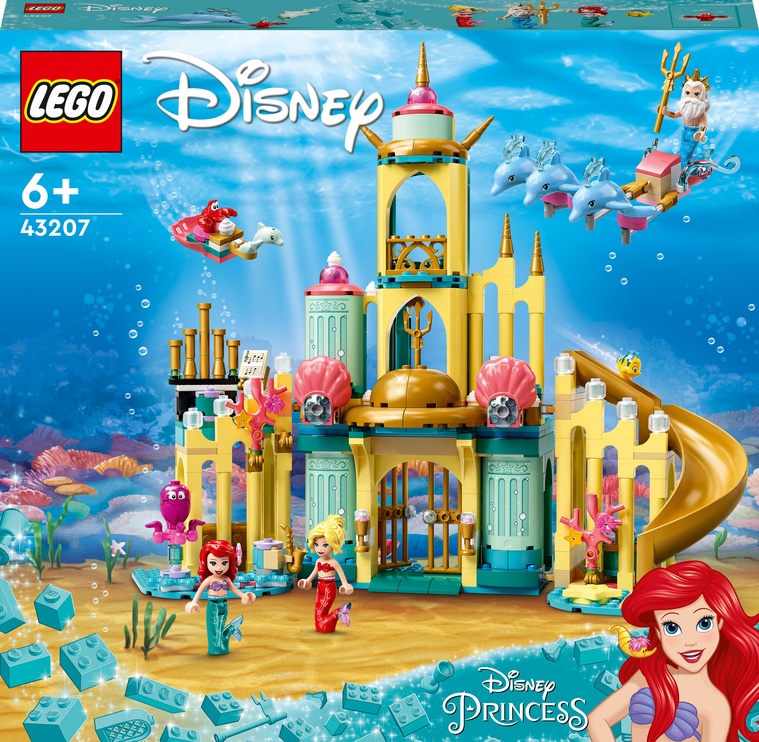 Konstruktors LEGO® | Disney Princess™ Arielas zemūdens pils 43207, 498 gab.