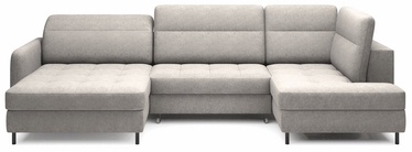 Stūra dīvāns Berrto Raquel 03, gaiši pelēka, kreisais, 165 x 306 cm x 100 cm