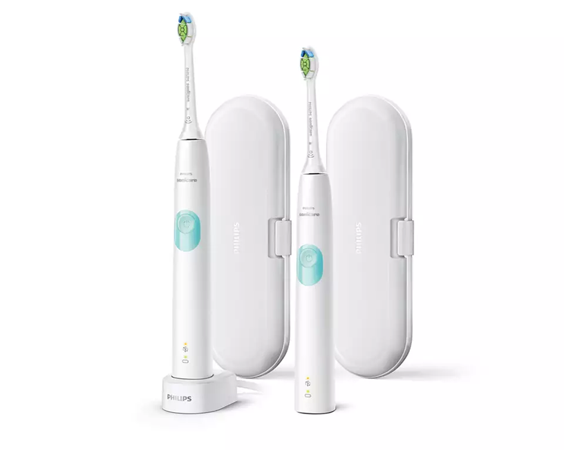 Электрическая зубная щетка Philips Sonicare ProtectiveClean 4300 HX6807/35, белый/зеленый