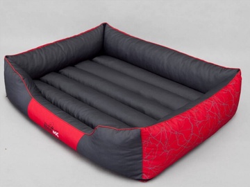 Кровать для животных Hobbydog Prestige, красный/серый, 110 см x 90 см, XXL