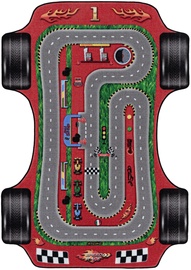 Ковер комнатные Play Racetrack, красный/многоцветный, 120 см x 80 см