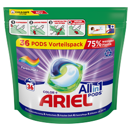 Капсулы для стирки Ariel AlI In1 Colour+, 36 шт.