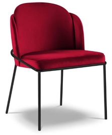 Valgomojo kėdė Micadoni Home Limmen Velvet MIC_CH_2_F2_LIMMEN7, matinė, raudona, 56 cm x 58 cm x 79 cm