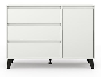 Комод Top E Shop Scandi 1D3S, белый, 39 x 110 см x 78.5 см