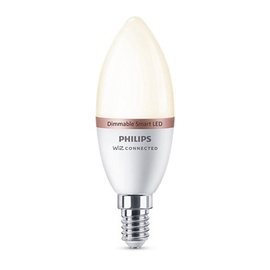 Светодиодная лампочка Philips Wiz LED, теплый белый, E14, 4.9 Вт, 345 лм