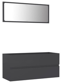 Vannitoa mööblikomplekt VLX 804901, hall, 38.5 x 100 cm x 45 cm