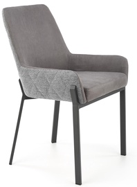 Стул для столовой K439, серый/темно-серый, 55 см x 54 см x 86 см