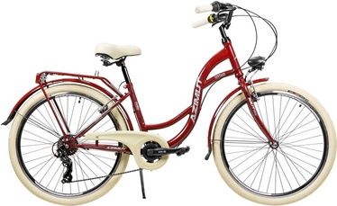 Велосипед городской Azimut Vintage TX-7, 26 ″, 17" (41.91 cm) рама, красный/кремовый