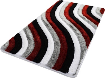 Vannas istabas paklājs Foutastic Colourful 359CHL1961, balta/melna/sarkana/pelēka, 120 cm x 70 cm