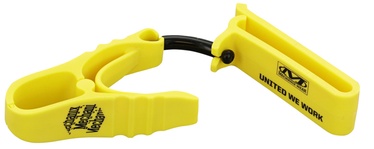Klipsis cimdiem Mechanix Wear Glove Clip, plastmasa, melna/dzeltena, universāls, 2 gab.