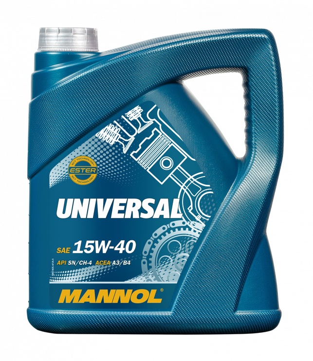Машинное масло Mannol Universal 15W - 40, минеральное, для легкового автомобиля, 5 л