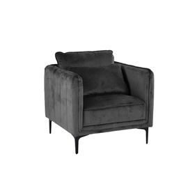 Atzveltnes krēsls Domoletti MAKULA, tumši pelēka, 86 cm x 84 cm x 56 cm