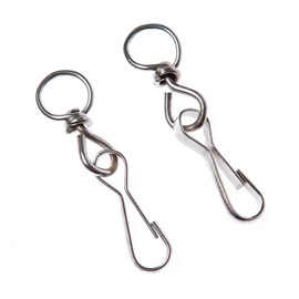 Karabiin Haushalt DIN4296, nikeldatud, metallisulam, Ø 3 cm, 2 tk