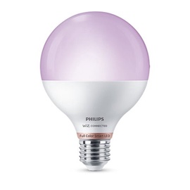 Светодиодная лампочка Philips Wiz LED, G95, многоцветный, E27, 11 Вт, 1055 лм
