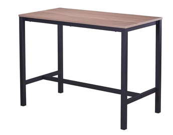 Обеденный стол Domoletti INARA, черный/дерево, 100 см x 60 см x 120 см