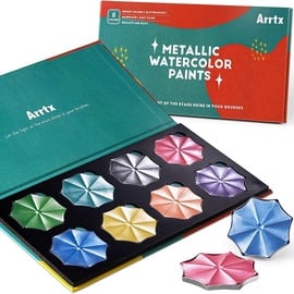 Краска акварель LC303281 8 Colors Metallic Watercolor Solid Paints