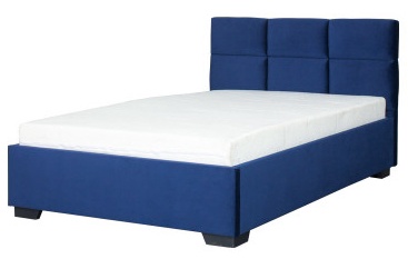 Кровать Bodzio Sawona SAW120-BM-P5, 120 x 200 cm, синий, с решеткой