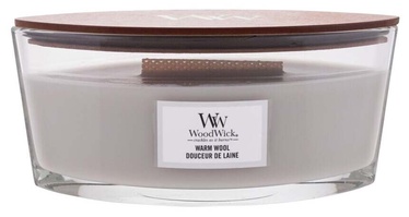 Свеча, ароматическая WoodWick Ellipse Warm Wool, 40 час, 453.6 г, 92 мм x 121 мм