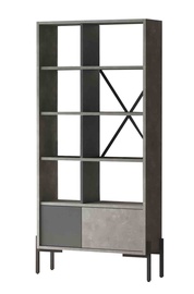 Полка Kalune Design BO1 956LCS1408, серый, 25.5 см x 79.6 см x 160 см