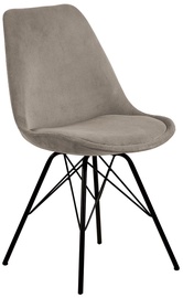Ēdamistabas krēsls Eris, melna/bēša, 54 cm x 48.5 cm x 85.5 cm