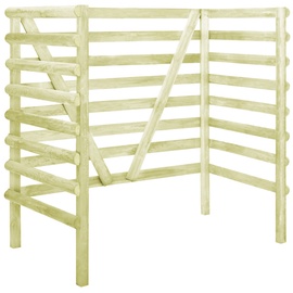 Крыша для контейнера VLX Double Bin Shed Impregnated Pinewood, 800 мм x 1400 мм x 1500 мм, зеленый