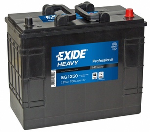 Akumulators Exide Professional EG1250, 12 V, 125 Ah, 760 A