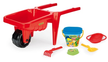 Набор игрушек для песочницы Wader Giant Wheelbarrow, многоцветный, 6 шт.