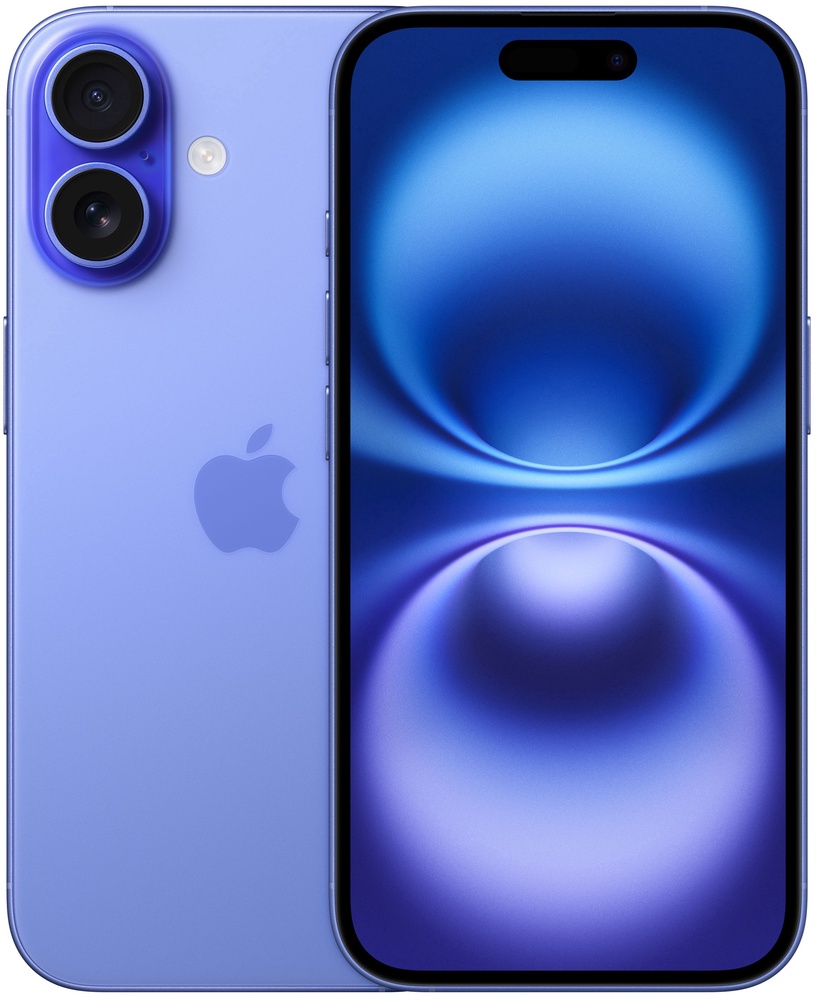 Мобильный телефон Apple iPhone 16, 128 GB, синий