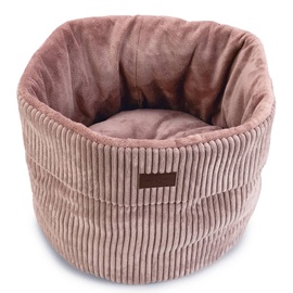 Кровать для животных Beeztees Basket Ribbed, розовый, 50 см x 50 см
