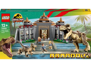 Konstruktors LEGO® Jurassic World Apmeklētāju centrs: Tiranozaura un Plēsēja uzbrukums 76961