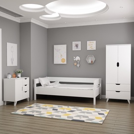 Комплект мебели для спальни Kalune Design Valencia 3+1, комнатные, белый