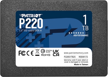 Kõvaketas (SSD) Patriot P220S1TB25, 2.5", 1 TB