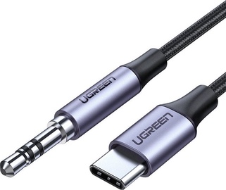 Laidas Ugreen UGR440GRY, 3.5 mm Audio/USB-C, 1 m, juoda