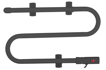 Elektriline käterätikukuivati Thema Lux BK-112AW, must, 500 mm x 320 mm
