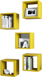 Seinariiul Kalune Design Box 845HCT1610, kollane, 30 cm x 24 cm x 30 cm