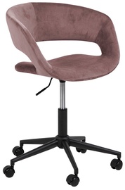 Krēsls Grace, 54 x 56 x 87 - 92 cm, melna/rozā