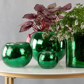 Декоративная стеклянная фигурка Verre3 2, зеленый, 20 см x 20 см x 16 см