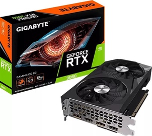 Videokaart Gigabyte GeForce RTX 3060 GV-N3060GAMING OC-8GD 2.0, 8 GB, GDDR6