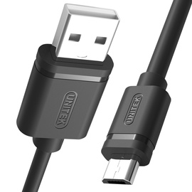 Провод Unitek USB 2.0 To Micro USB USB 2.0, Micro USB male, 0.5 м, черный