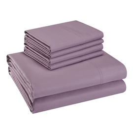 Комплект постельного белья Domoletti Cotton Sateen, фиолетовый, 220x200
