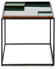Журнальный столик Kayoom Famosa 460, темно-зеленый/светло-зеленый, 40 см x 40 см