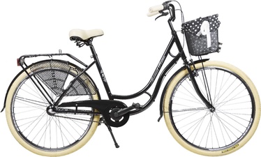 Велосипед городской Azimut Holland Retro 3-Speed, 28 ″, 17" (43 cm) рама, черный, с корзиной