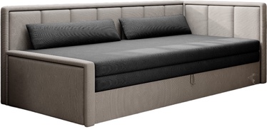 Dīvāns Fulgeo Poco 4, Poco 3, pelēka/bēša, 82 x 214 cm x 77 cm