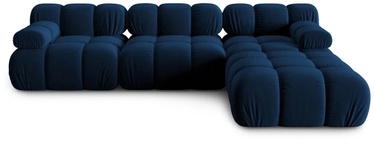 Moduļu dīvāns Micadoni Home Bellis, tumši zila, 282 x 188 cm x 63 cm