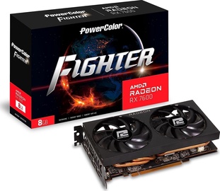 Видеокарта PowerColor AMD Radeon RX 7600 RX 7600 8G-F, 6 ГБ, GDDR6