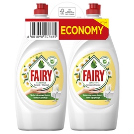 Trauku mazgāšanas līdzeklis Fairy Sensitive Chamomile & Vitamin E, 1.8 l