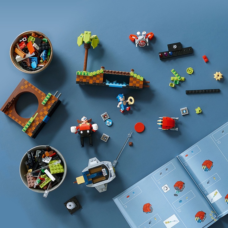 Konstruktor LEGO® Ideas Sonic the Hedgehog™ – Rohelise mäe tsoon 21331, 1125 tk